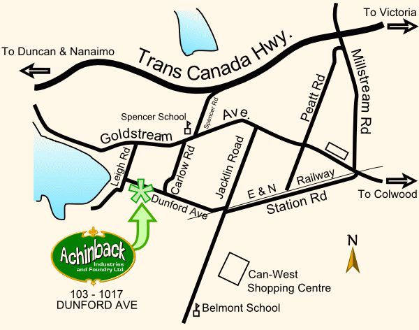 Achinback locator map