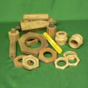 Hex stock, nuts and various fittings